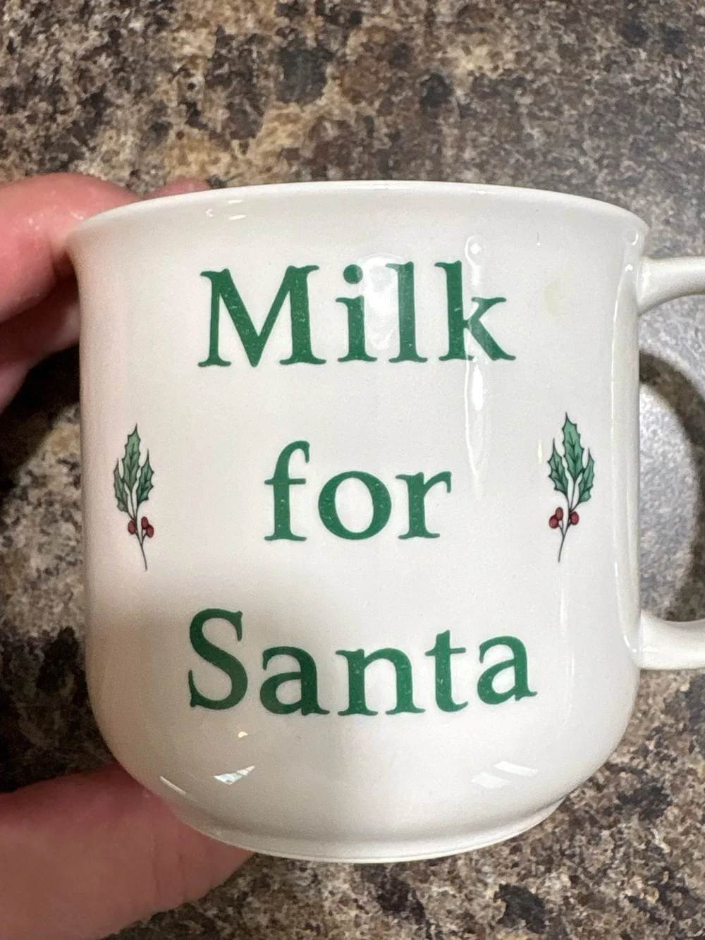 Nikko Ceramics White Mug with Colorful Christmas Tree